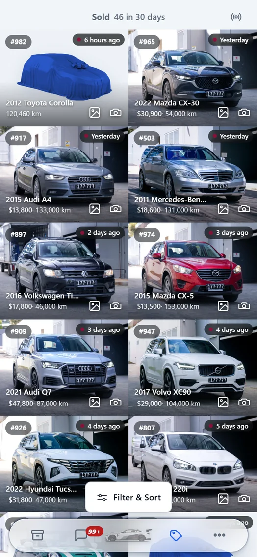 MM Carz Pro sold list.
